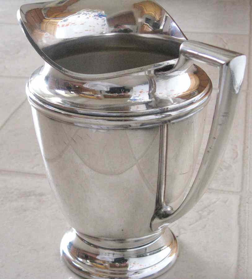 1018 (Silverplate, Hollowware) Silverplate Water Pitcher by Bedford Hall-1