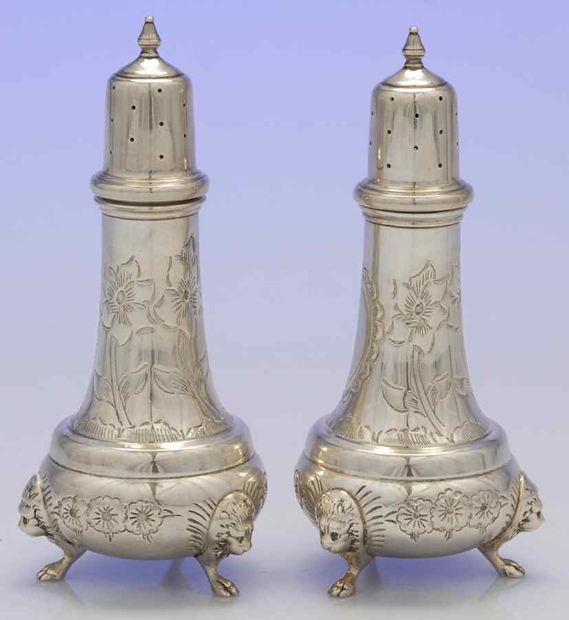 Sterling Salt & Pepper Sets Salt & Pepper-Tall by Baldwin & Miller-1
