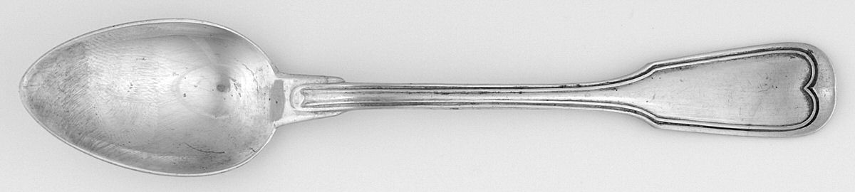 Augsburg Thread (Sterling) Five O'Clock Teaspoon by Bruckmann & Sohne-1
