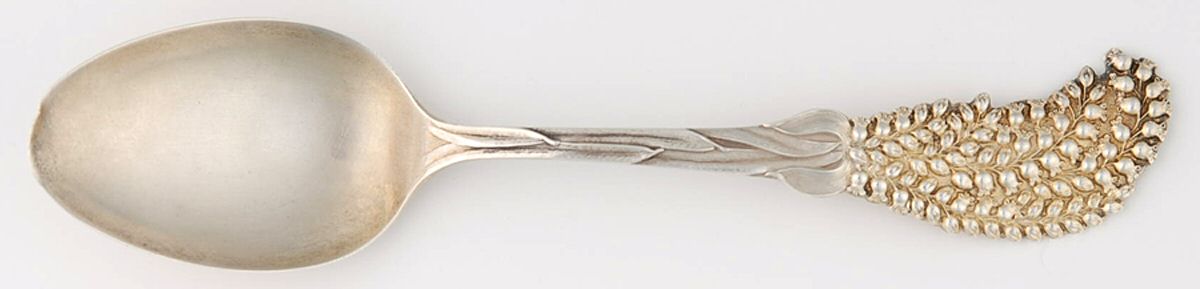 Floral Series (Sterling) Five O'Clock Spoon by Baker Manchester-1