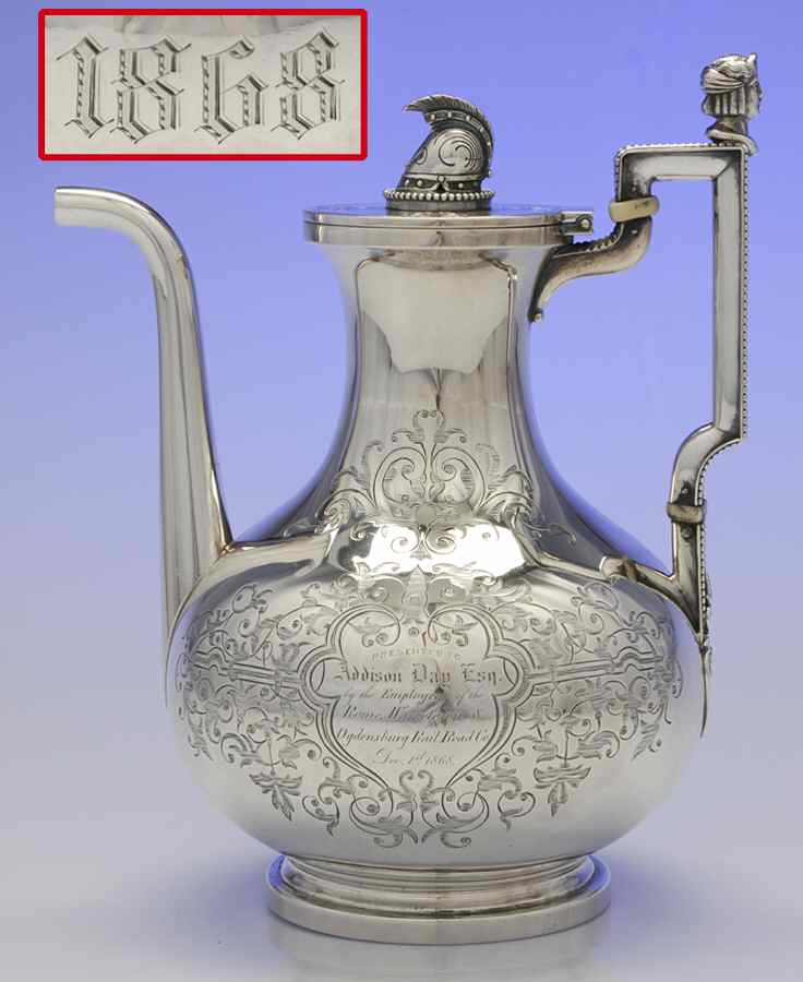 BBK9 (Sterling, Hollowware) Coffee Pot by Ball Black & Co-1