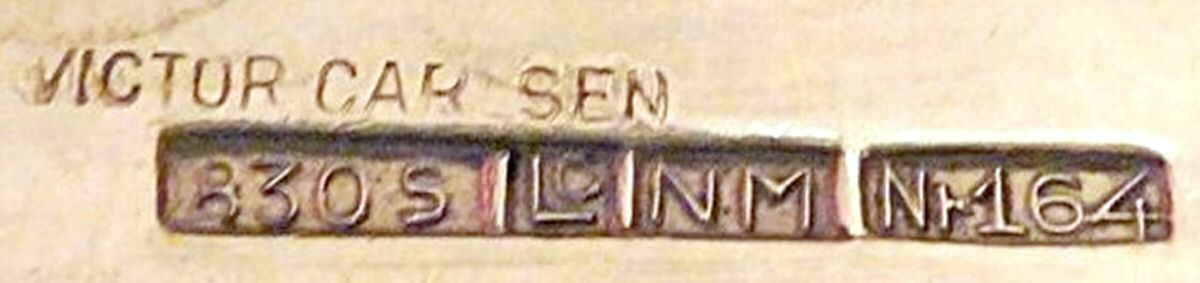 BDH6 (Sterling) Solid Salad Serving Fork by Brodrene Lohne (Norway)-1