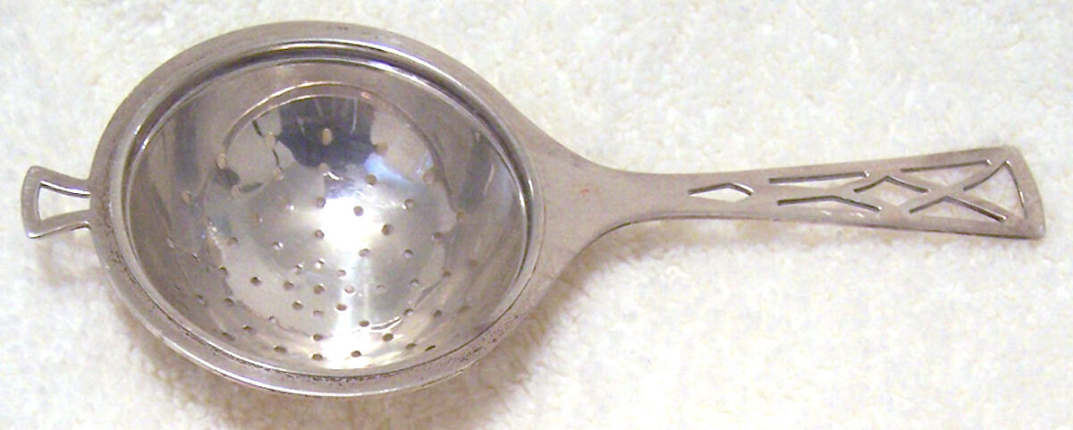 4802 (Sterling) Solid Individual Overcup Tea Strainer by R. Blackinton & Co-1