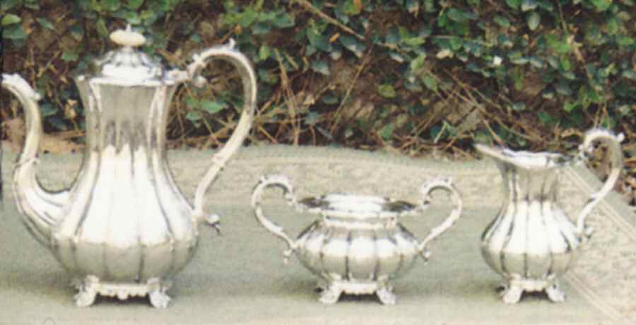 BBS7 (Silverplate, Hollowware) Silverplate Coffee Pot by Barker Bros Ltd. Flatware-1