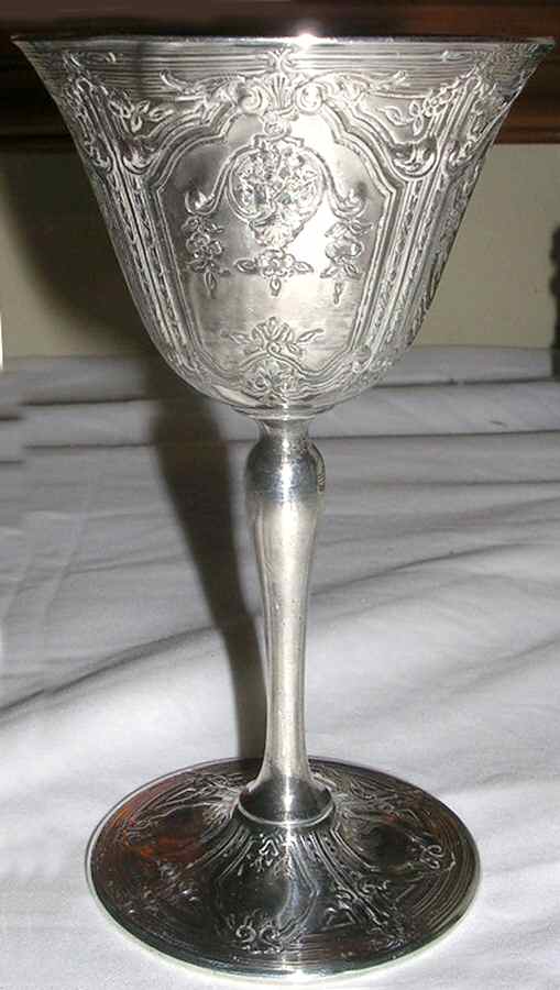 9902 (Silverplate, Hollowware) Water Goblet by Barbour Silver (USA)-1