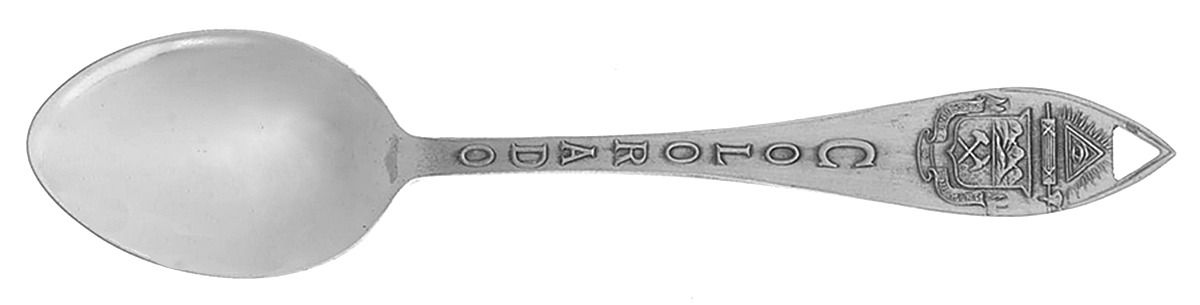 States & Cities Souvenir Spoons (Sterling) Colorado Demitasse Spoon by Bell Trading Post-1