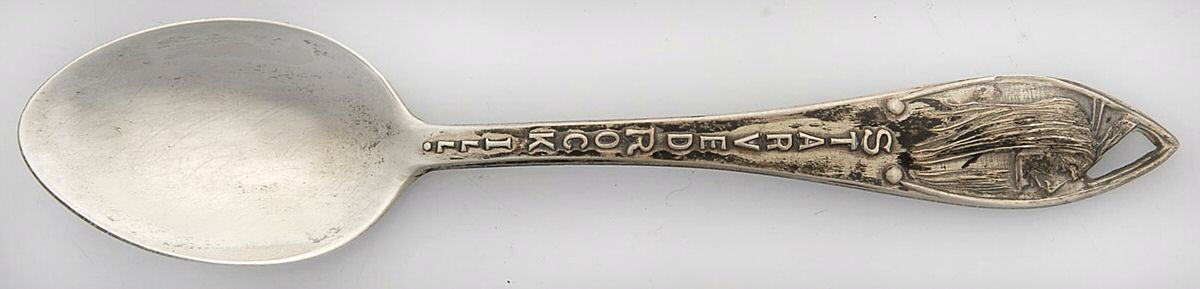 States & Cities Souvenir Spoons (Sterling) Illinois Demitasse Spoon by Bell Trading Post-1