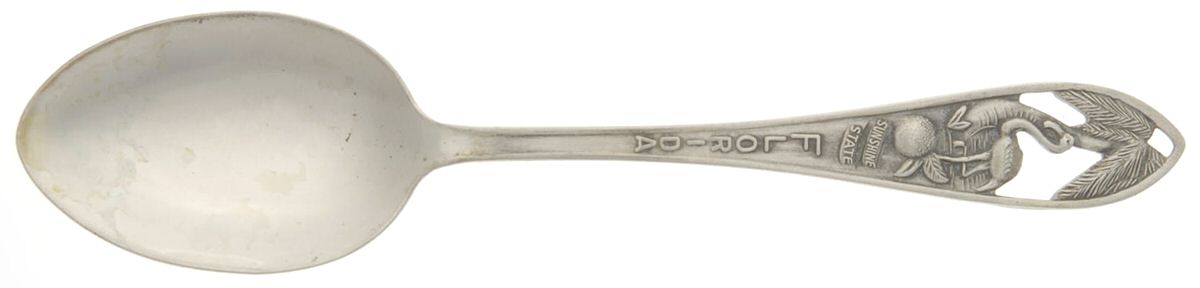 States & Cities Souvenir Spoons (Sterling) Florida Demitasse Spoon by Bell Trading Post-1