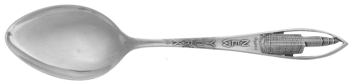 States & Cities Souvenir Spoons (Sterling) New York Demitasse Spoon by Bell Trading Post-1