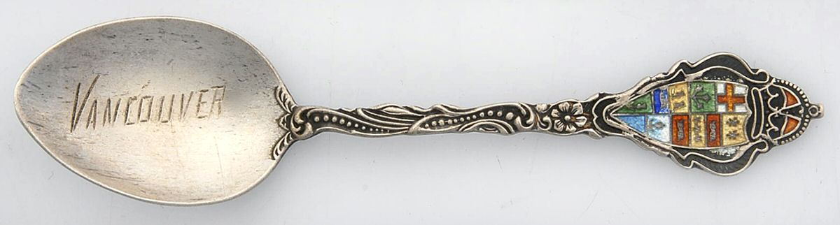 Canada Souvenir Spoons (Sterling) Canada Demitasse Spoon by Breadner Co. Ltd-1