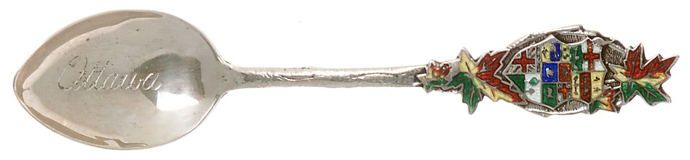 Canada Souvenir Spoons (Sterling) Canada Demitasse Spoon by Breadner Co. Ltd-1