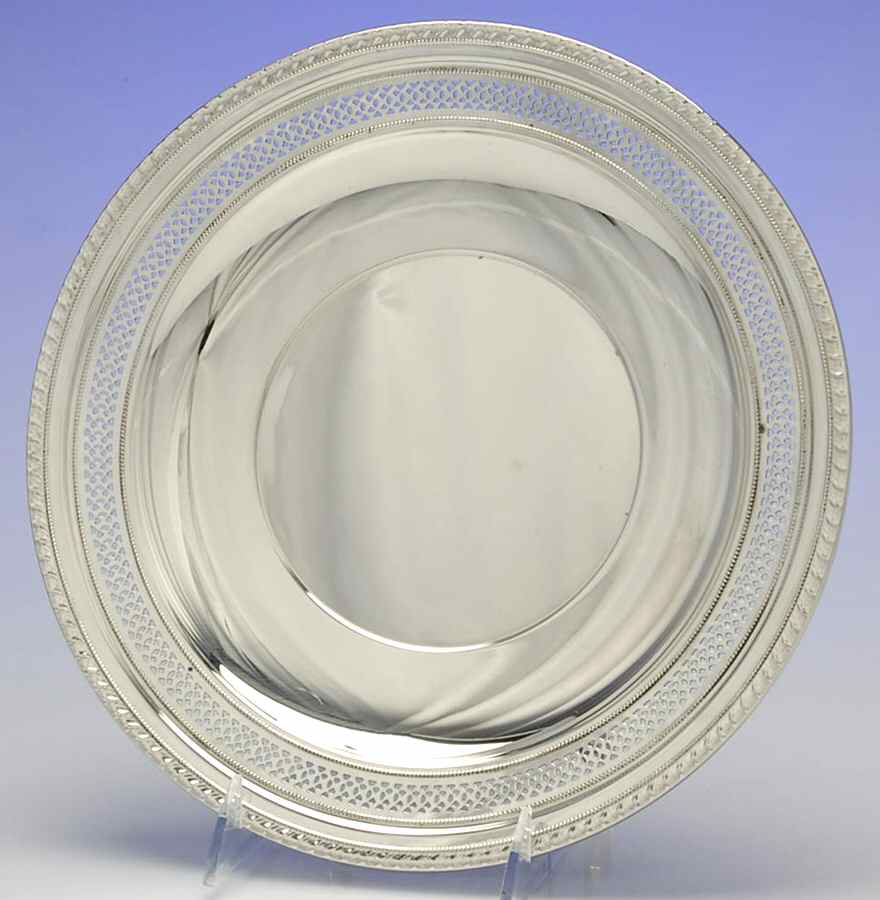 2854 (Sterling, Hollowware) 10" Sandwich Plate by Redlich-1