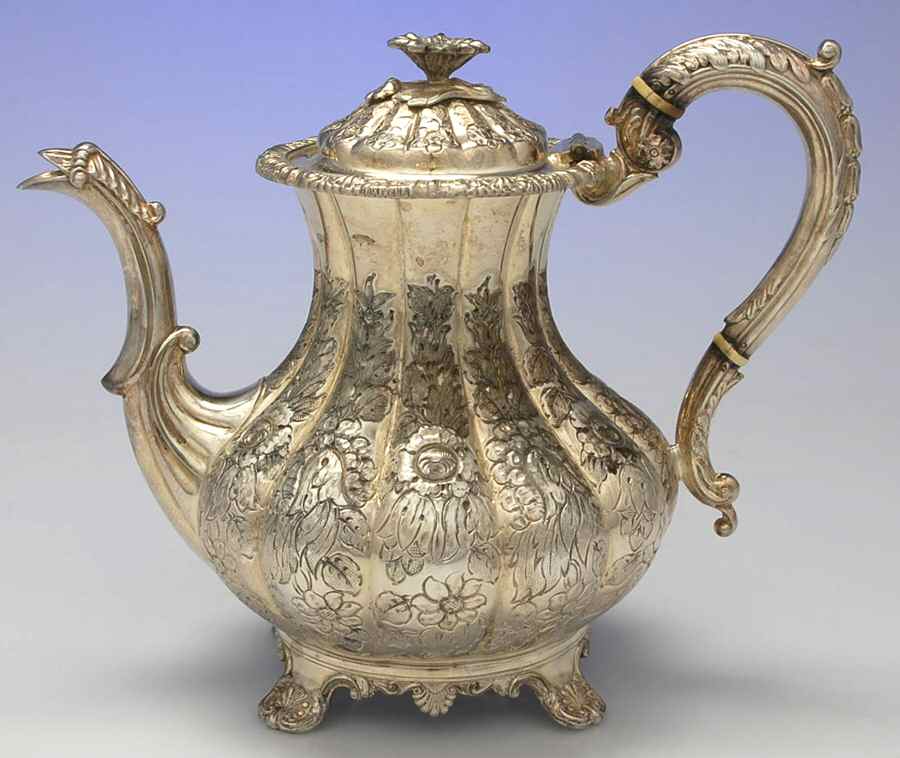 BIR23 (Silverplate, Hollowware) Silverplate Coffee Pot by Birks Silver-1