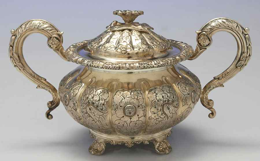BIR23 (Silverplate, Hollowware) Sugar Bowl No Lid by Birks Silver-1