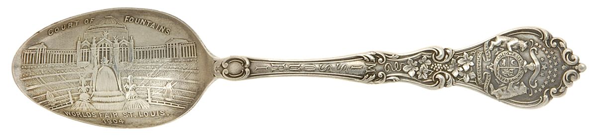 States & Cities Souvenir Spoons(Sterling) Missouri Five O'Clock Spoon by Baker Manchester-1