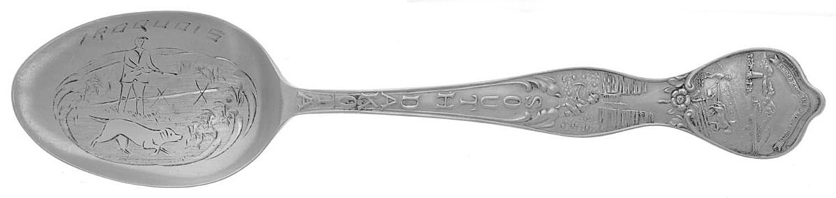 States & Cities Souvenir Spoons(Sterling) South Dakota Five O'Clock Spoon by Baker Manchester-1