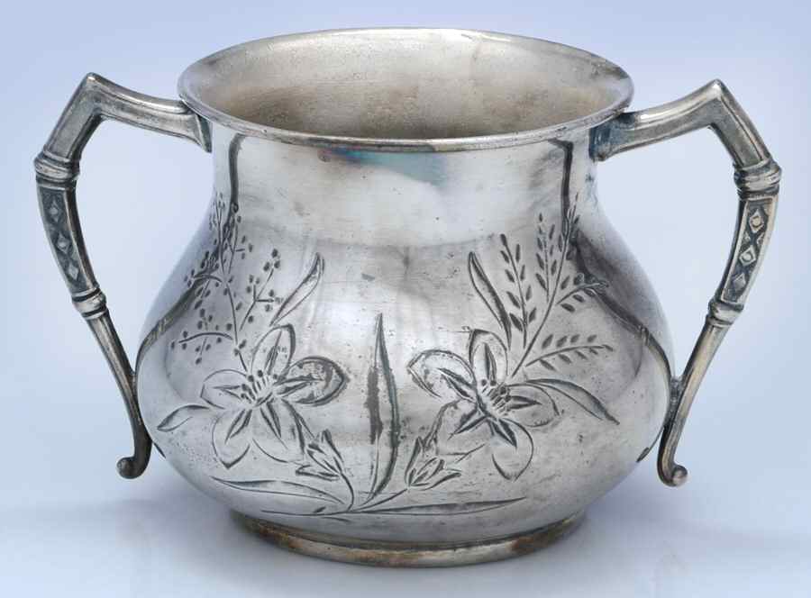 651 (Silverplate, Hollowware) Silverplate Open Sugar Bowl by Brooklyn-1