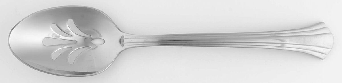 Compton Mirror (Stainless) Pierced Tablespoon (Serving Spoon) by Better Homes & Gardens Flatware-1