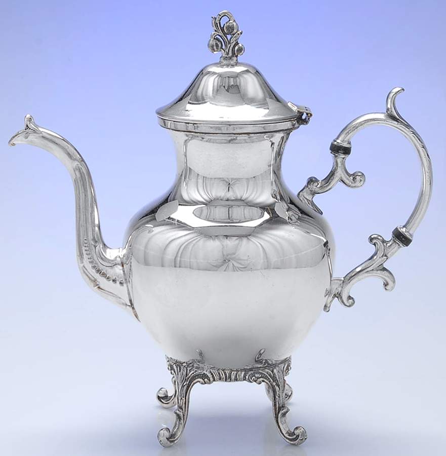 BIM18 (Silverplate, Hollowware) Silverplate Coffee Pot by Birmingham Silver Co-1