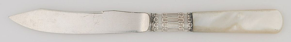 Pearl Handle Flatware 1 (Sterling) Pearl Handle Individual Fruit Knife by Bailey, Banks & Biddle-1