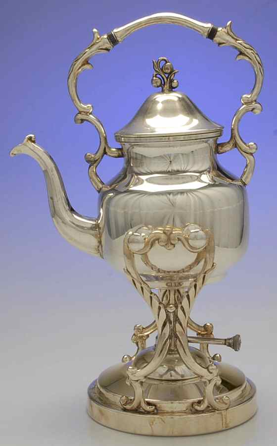 BIM19 (Silverplate, Hollowware) Kettle, Stand & Burner by Birmingham Silver Co-1
