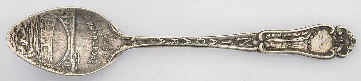 States & Cities Souvenir Spoons(Sterling) New York Demitasse Spoon by Breadner Co. Ltd-1