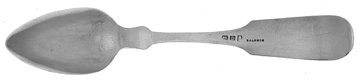 Coin Silver Flatware Teaspoon by Baldwin & Co.-2