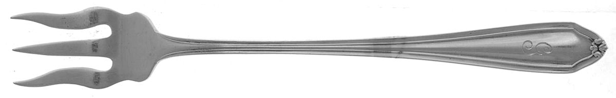 BIR25 (Sterling) Short Handle Pickle/Olive Fork by Birks Silver-1