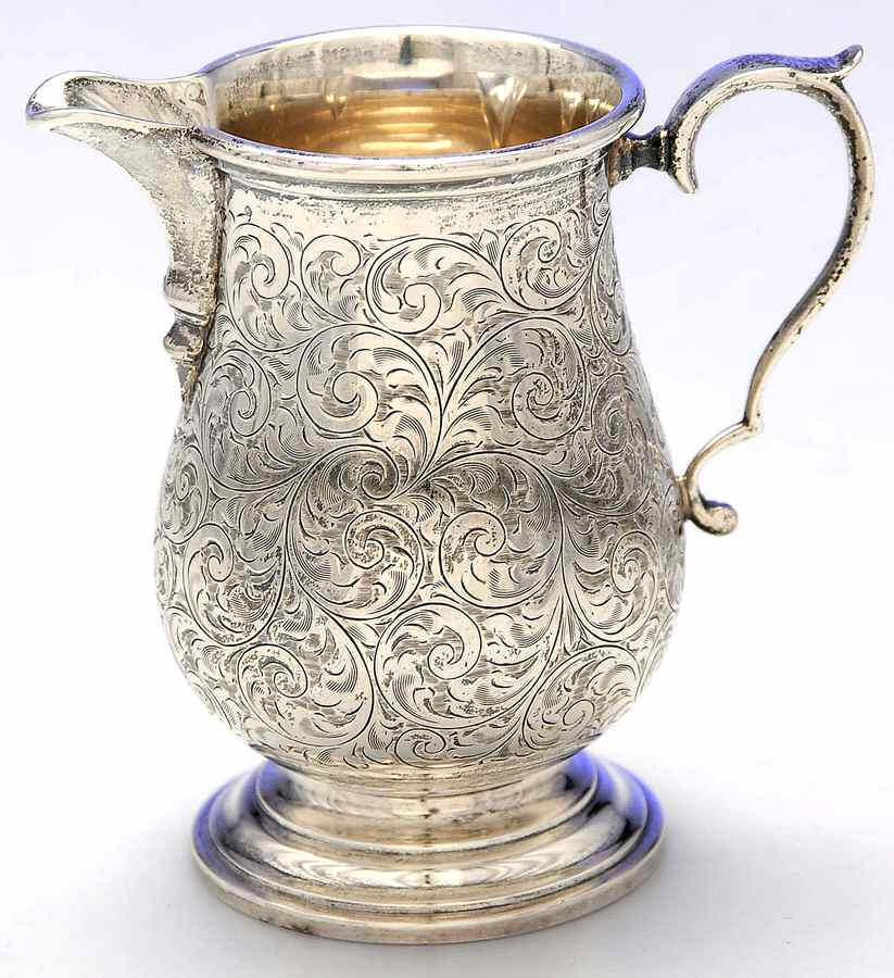 Tudor Scroll (Sterling, Hollowware) Mini Creamer by Birks Silver-1