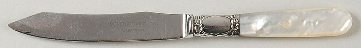 Pearl Handle 1 (Silverplate) Pearl Handle Individual Fruit Knife by Benedict-1