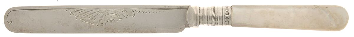 Pearl Handle (Sterling) Pearl Handle Individual Dessert Knife by George Butler-1