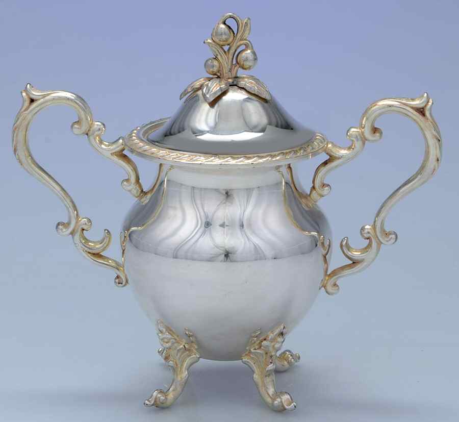 Bim20 (Silverplate, Hollowware) Sugar Bowl & Lid by Birmingham Silver Co-1