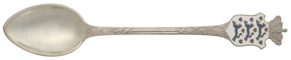 Denmark Souvenir Spoons Denmark Demitasse Spoon by Bernard Hertz Silver-1