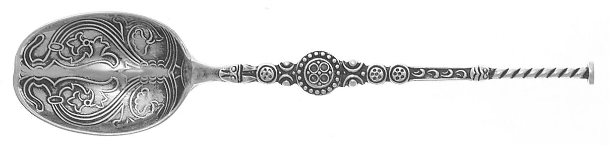 BBS8 (Sterling) Demitasse Spoon by Barker Bros Ltd. Flatware-1