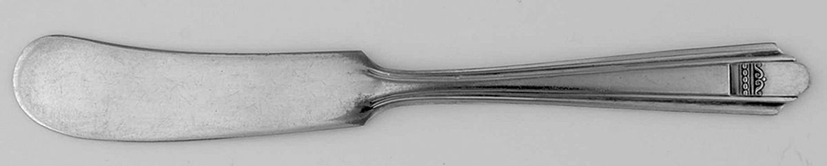 BSP2 (Silverplate) Flat Handle Butter Spreader by Beverly Silverplate-1