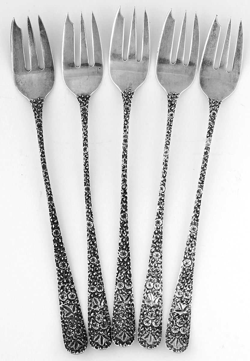 BTF13 (Sterling) Oyster Fork - Set of 5 by Black Starr & Frost-1