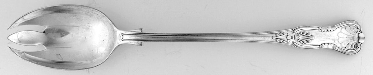 Kings (Silverplate) Oversize Solid Salad Servng Fork by Barker Bros Ltd. Flatware-1