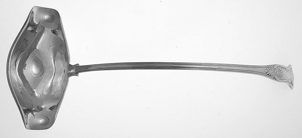Kings (Silverplate) Punch Ladle Solid Piece by Barker Bros Ltd. Flatware-1
