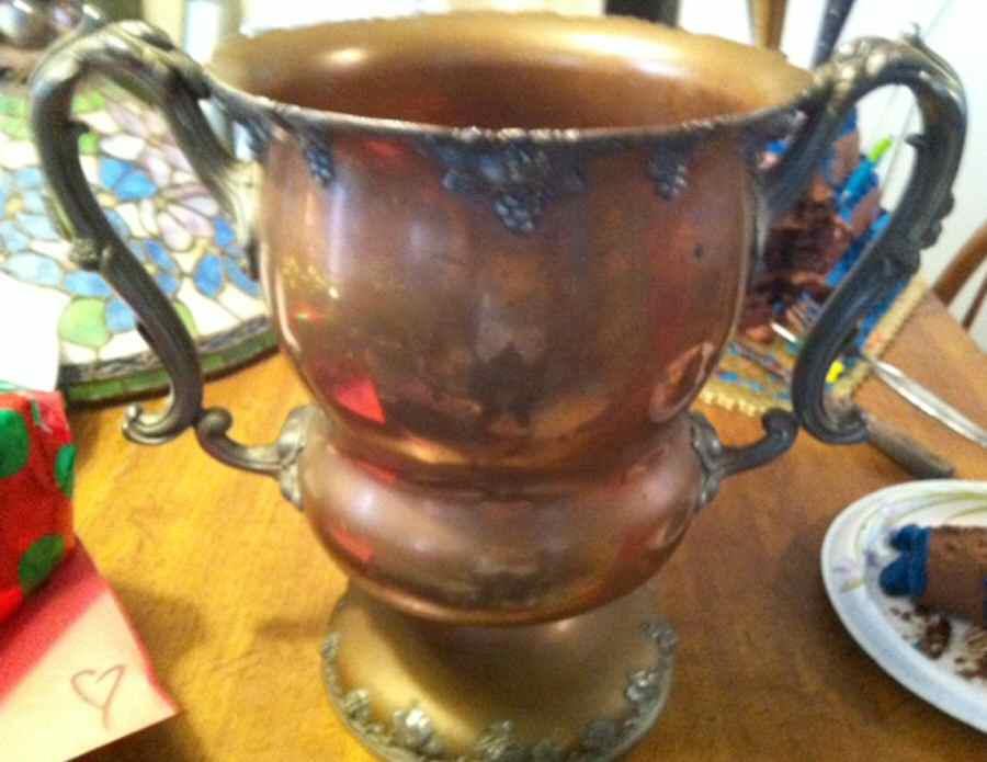 C2081 (Silverplate, Hollowware) Presentation Trophy/Loving Cup by Barbour Silver (USA)-1