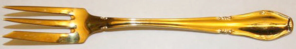 Nymphenburg Gold (Sterling) Individual Pie Fork by Bruckmann & Sohne-1