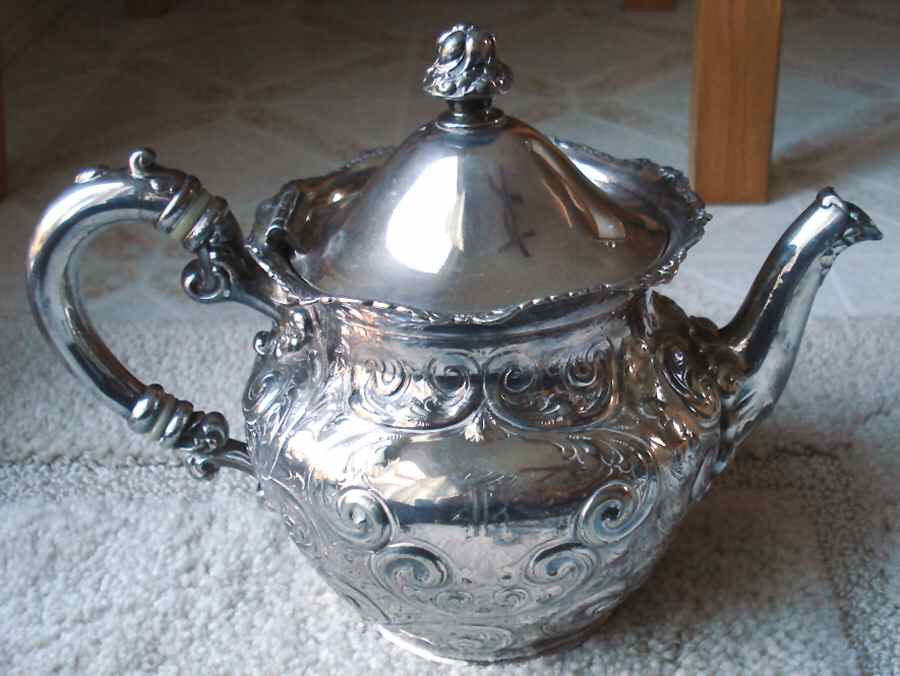 1017 (Silverplate, Hollowware) Teapot by Barbour Silver (USA)-1