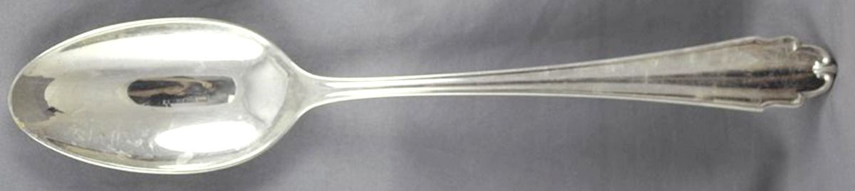 Liselotte (Sterling) Large Solid Dressing Spoon by Bruckmann & Sohne-1