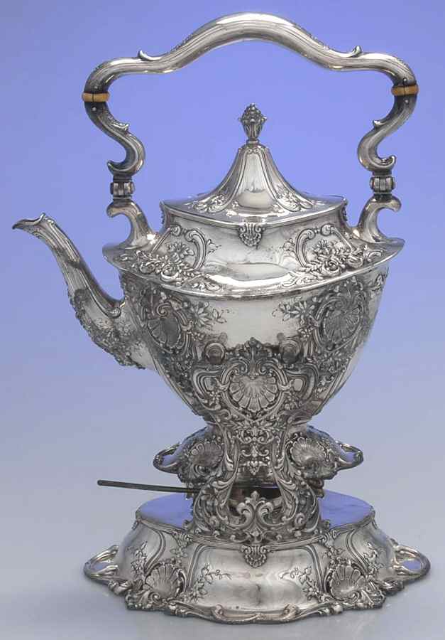5242 (Sterling, Hollowware) Kettle, Stand & Burner by Black Starr & Frost-1