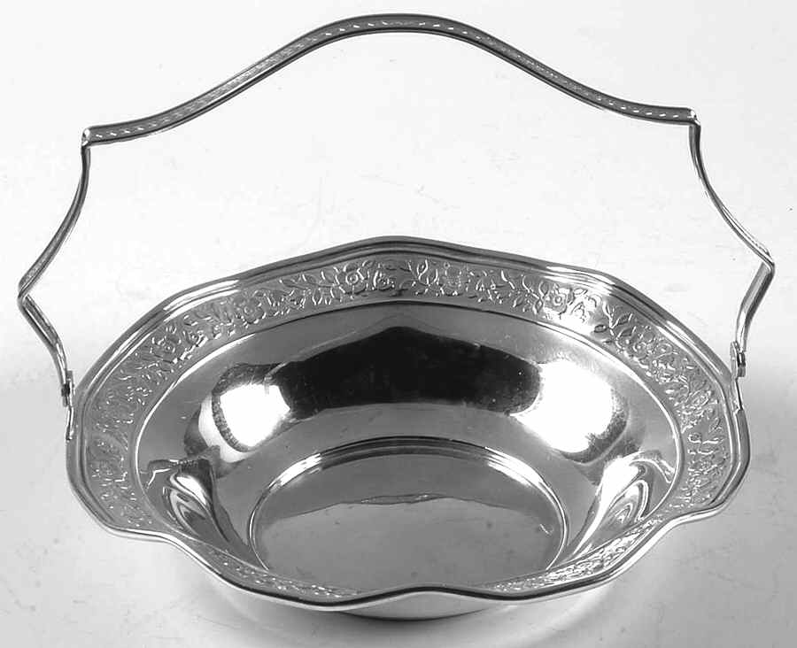 0205 (Sterling, Hollowware) 5" Candy/Nut Basket by Baker Manchester-1