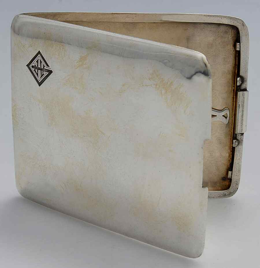 Sterling Hollowware Cigarette Case by Battin & Co-1