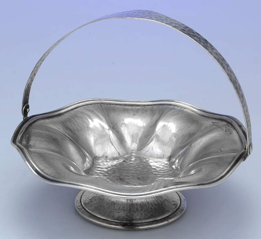 4074 (Silverplate, Hollowware) 6" Handled Basket by Bernard Rice's Sons-1