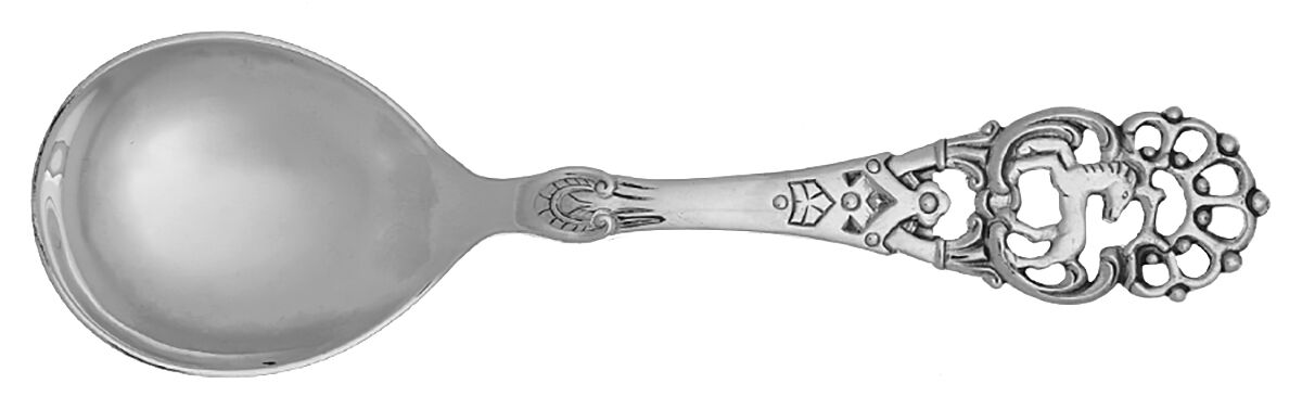BDH7 (Sterling) Solid Bon Bon Spoon by Brodrene Lohne (Norway)-1
