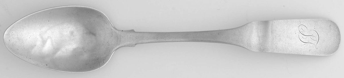 Coin Silver Flatware Teaspoon by Benjamin C Frobisher-1