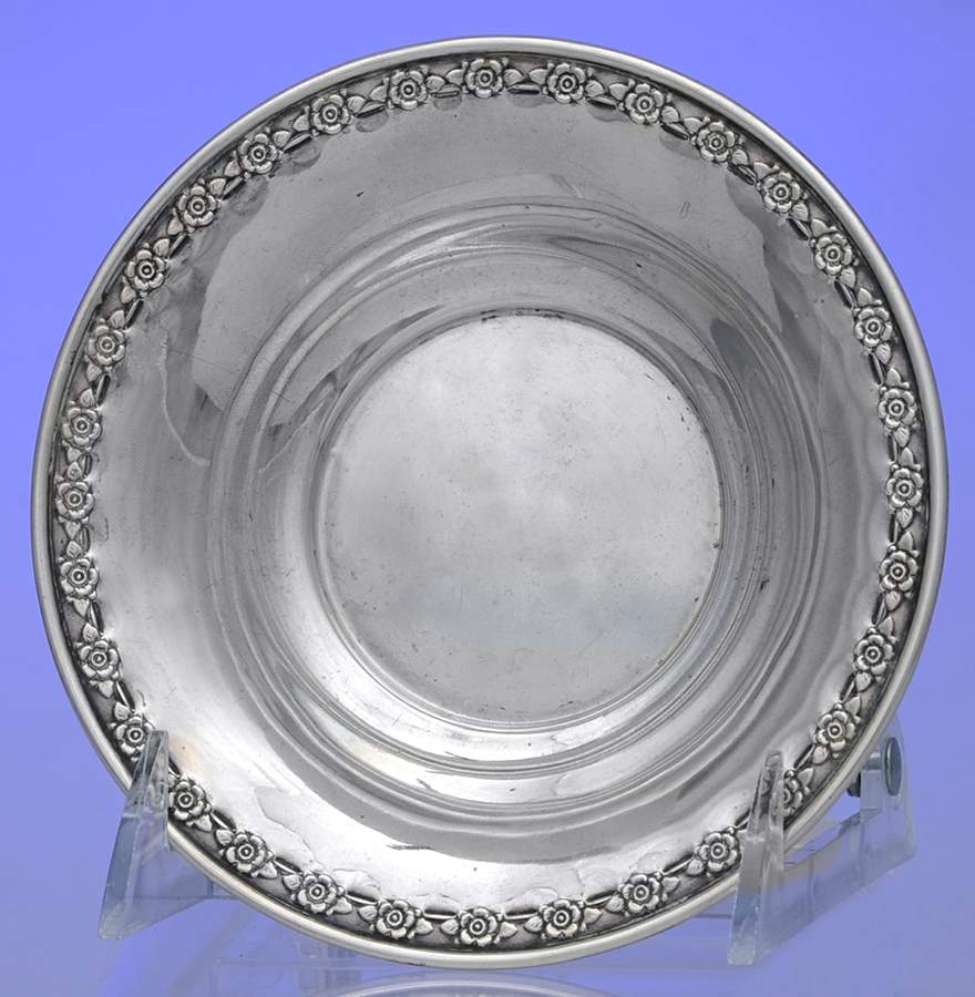 0187 (Sterling, Hollowware) 5" Bon Bon Bowl by Baker Manchester-1