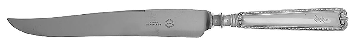 BIR16 (Sterling) Large Stainless Blade Roast Carving Knife by Birks Silver-1